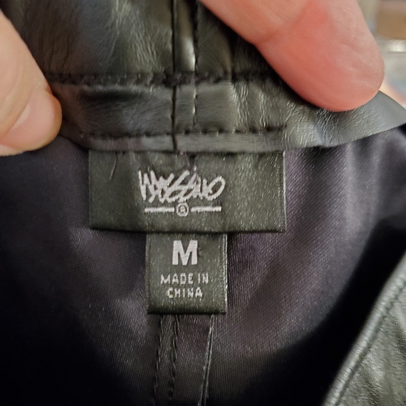 Mossimo Faux Leather Pants Black Ladies M - Picture 4 of 7